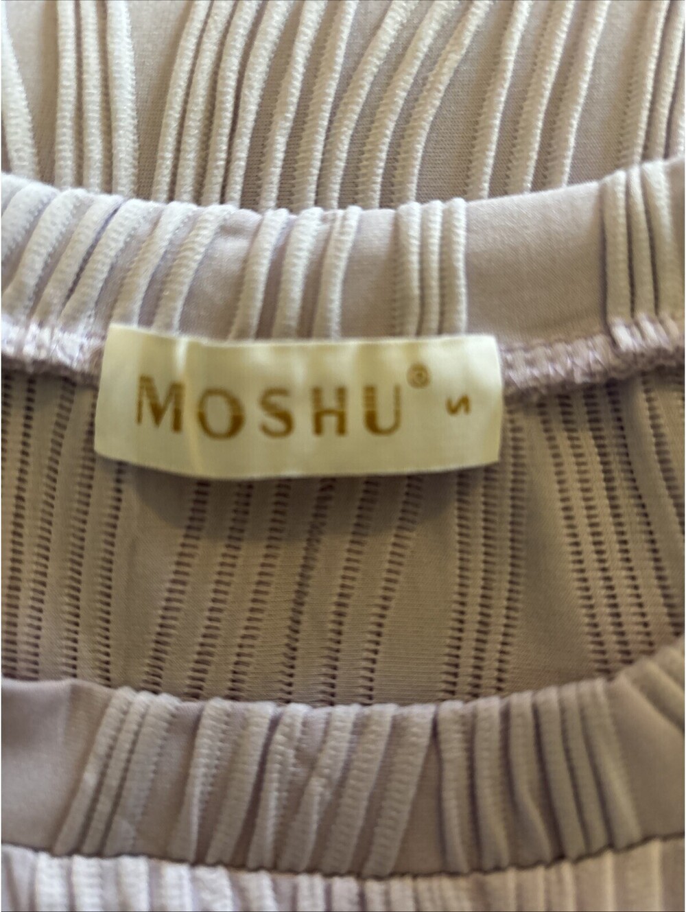 MOSHU Polyester Ribbed Sleeveless Top - Picture 5 of 5